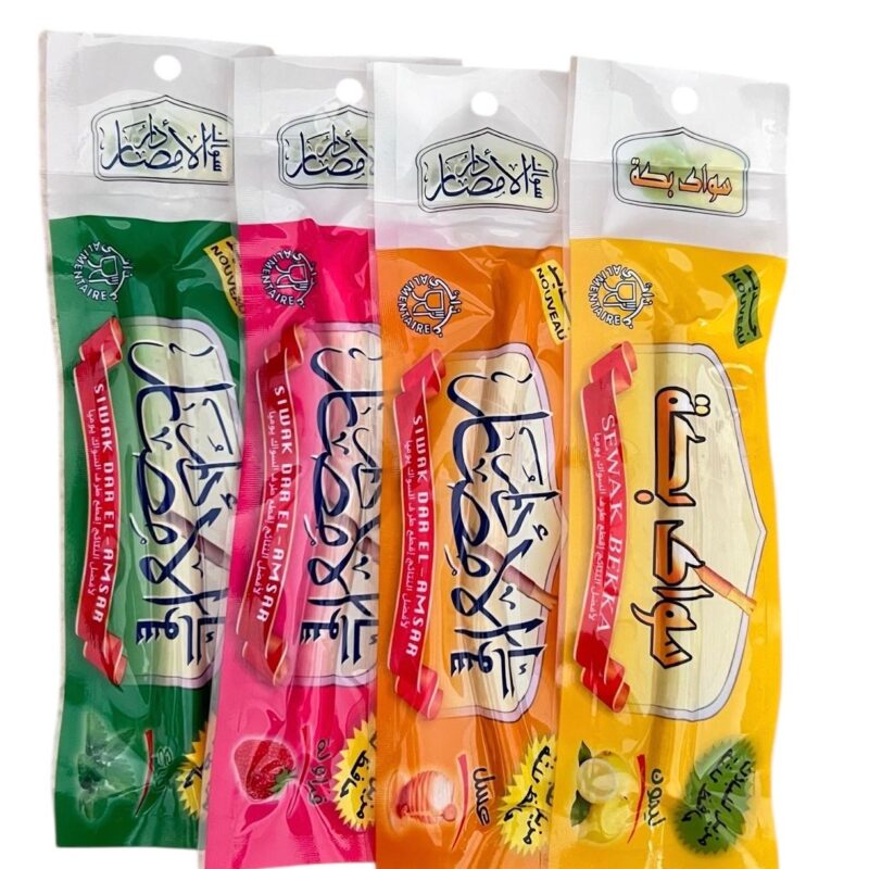 Lot 4 Bâtons de Siwaks Aromatisés