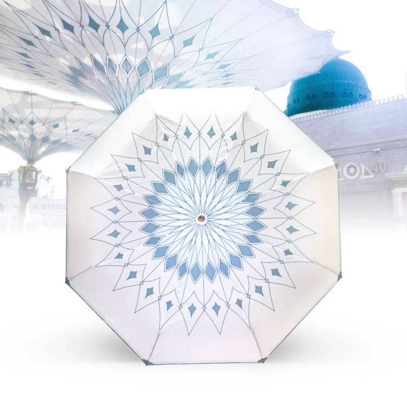 Parapluie Médine pliable – Élégance du Masjid Nabawi