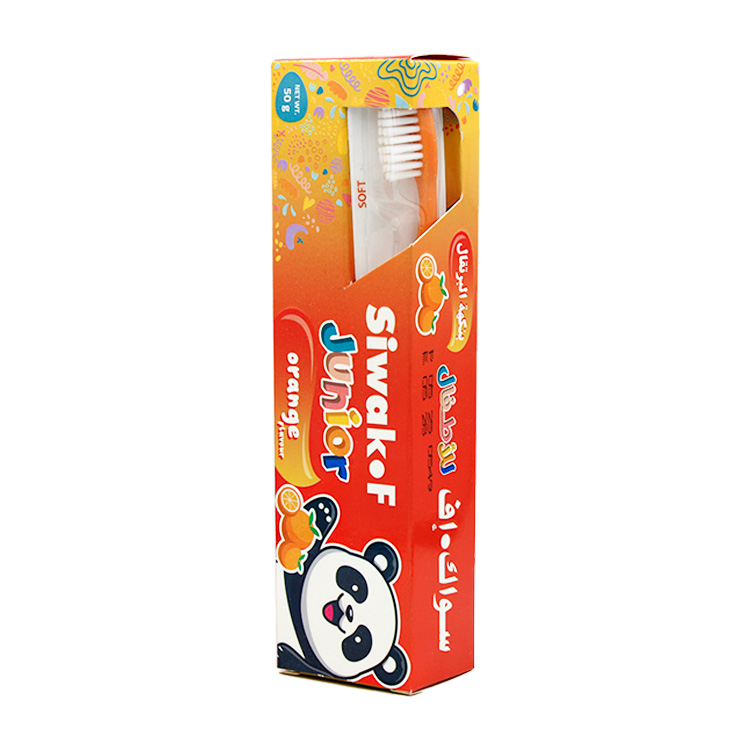Kit Brosse à Dent + Dentifrice Siwak.F Kids – Orange 🍊