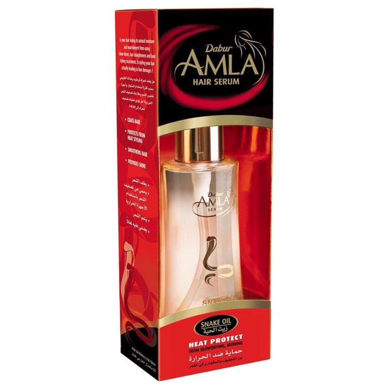 🐍 Sérum capillaire Dabur Amla Snake Oil – Protection Thermique (Heat Protect) 50 ml