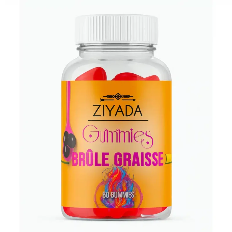 Gummies Brûle-Graisse Ziyada 60 Gummies – Goût Pêche