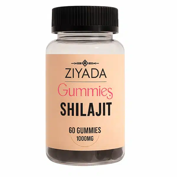 Gummies Shilajit 1000 mg – Ziyada – 60 Gummies au Goût Framboise